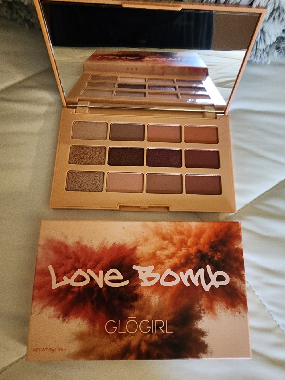 Love Bomb Eyeshadow Palette — Warm Rose & Bronze Shades